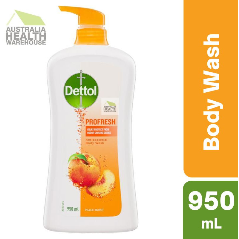 Dettol Profresh Peach Burst pHBalanced Shower Gel 950mL June 2025