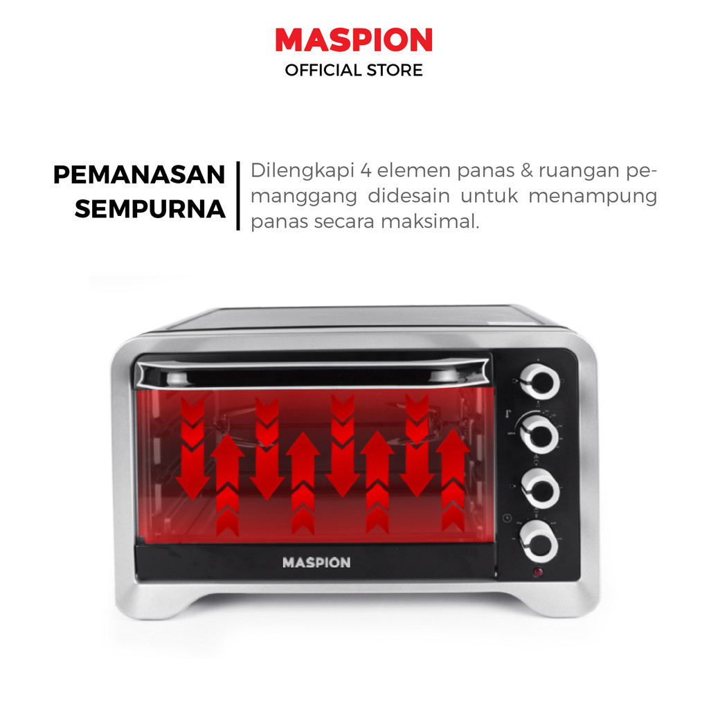 Maspion Oven Toaster Tungku Pemanggang 30 Liter MOT-3001 BS - Gambar 3
