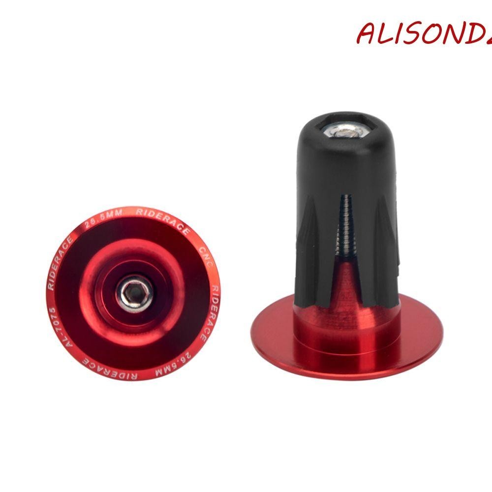 ALISONDZ 1 Pair Bike Handlebar End Plugs Cover Cap Lock Foldable