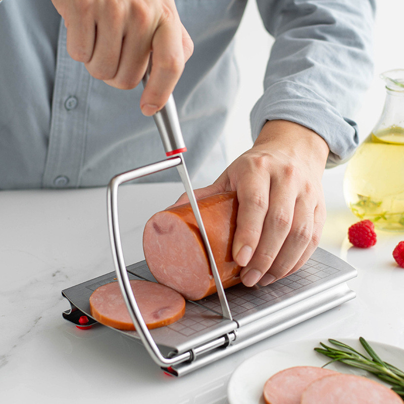 Multi-Function Butter Cutter with Storage Cheese Slicer Ham Divider for ...