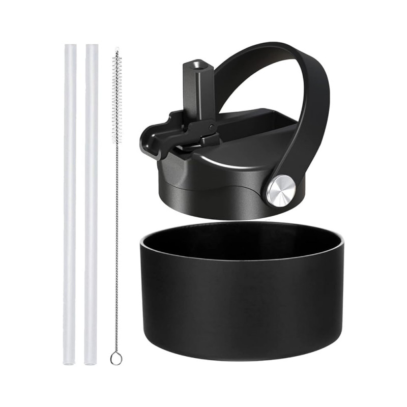 Straw Lid and Silicone Boot for Hydro Flask Wide Mouth Bottle Fit