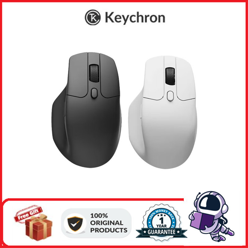 keychron M6 Wireless Mouse 2.4G Bluetooth 3395 Ergonomic Wired
