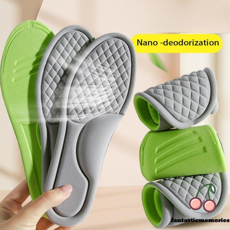 1pair Soft Memory Foam Insoles for Shoes Men Women Deodorant AbsorbSweat Massage Sport Insole