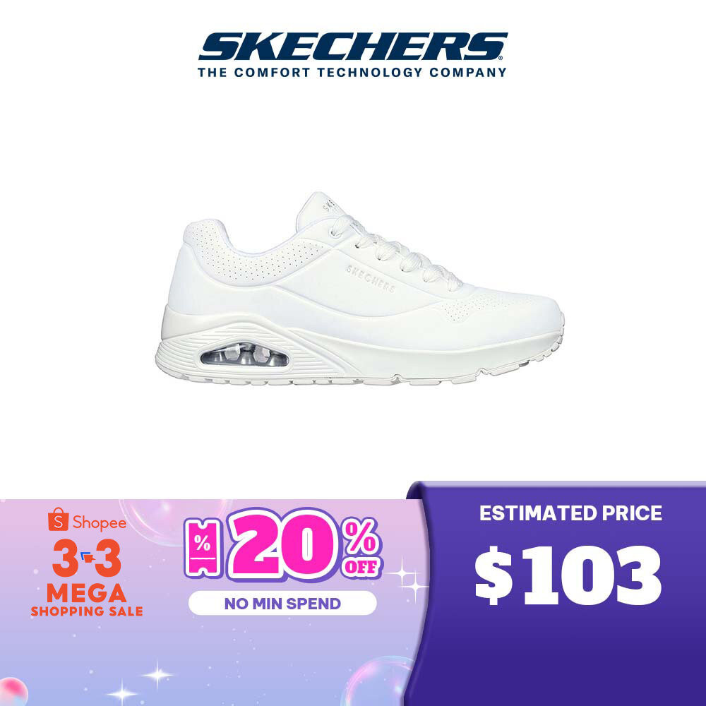 White hot sale skechers mens