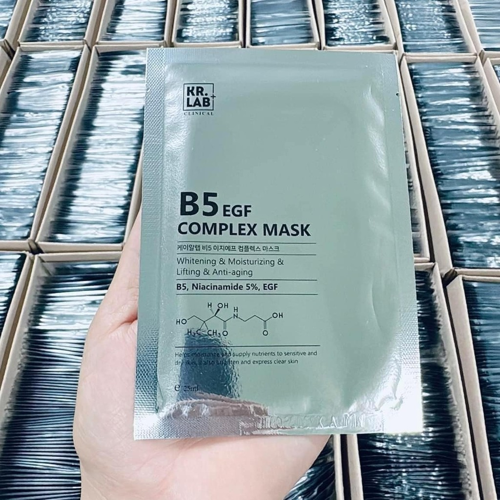 Korean B5 EGF Complex Mask Kr.Lab - (10 PIECES). | Shopee Singapore