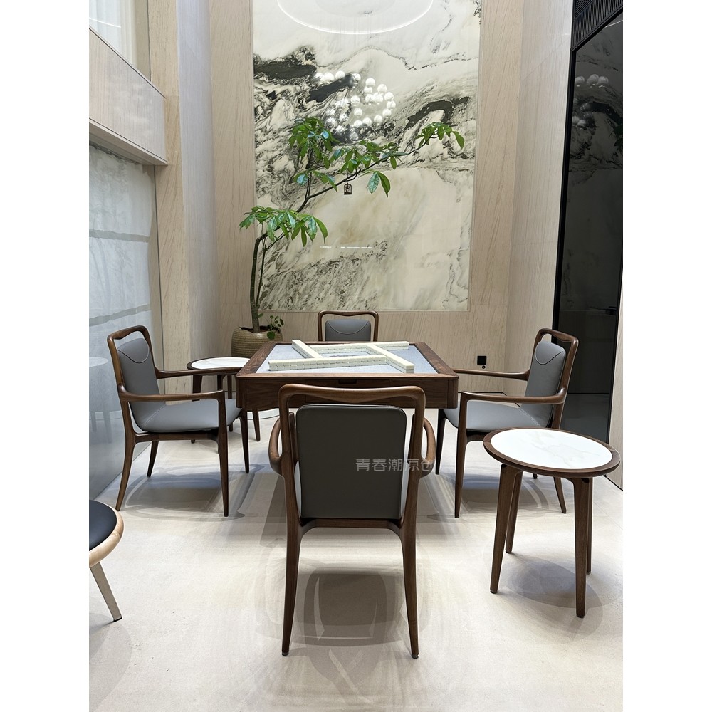 Get Slim Automatic Mahjong Table in White Color with Folding Roller Coaster Style Delivered
