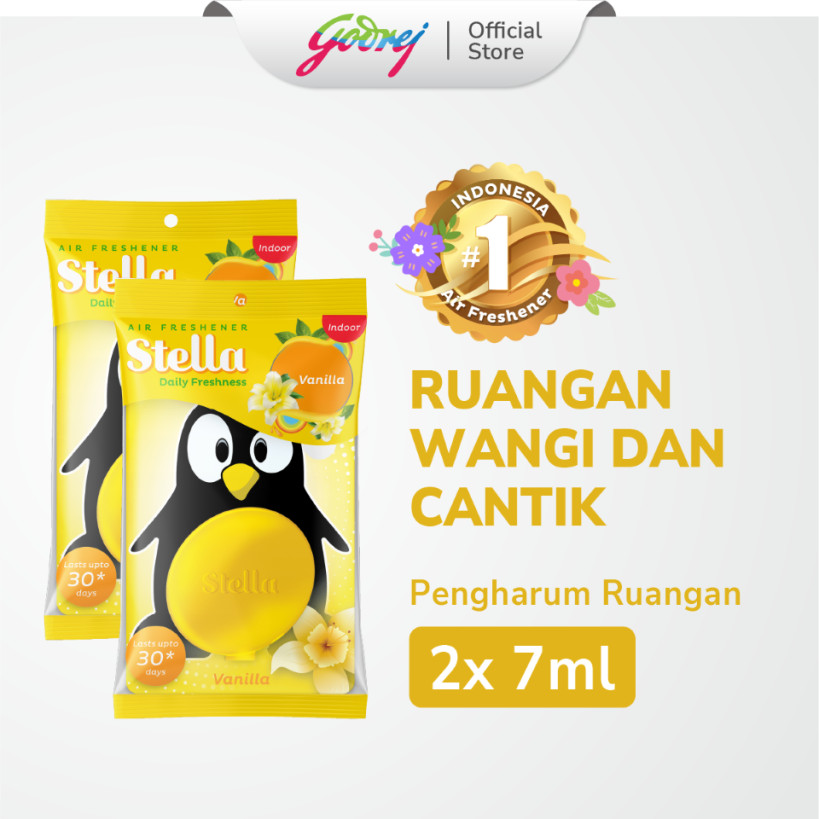 Stella Daily Freshness Indoor Vanilla 7ml x 2 pcs - Pengharum Ruangan