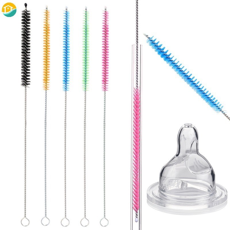 Portable Long Handle Drinking Straw Cleaning Brush Tube Pipe Cleaner ...
