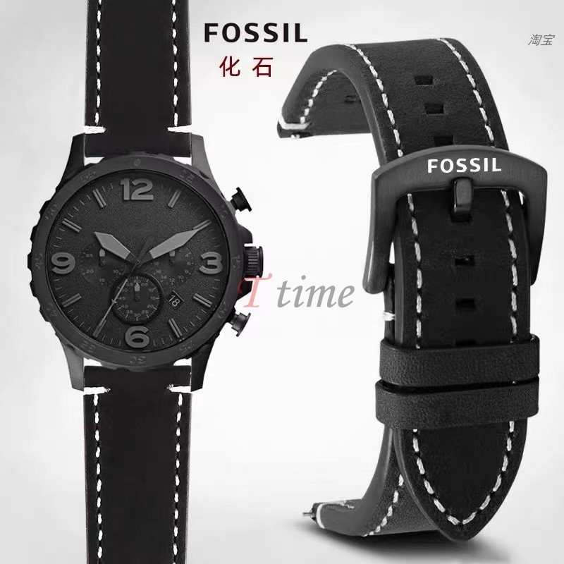 Matte Genuine Leather Strap18mm 20mm 22mm 24mm Quick Release Bracelet for Fossil FS4656 FS4682 FS5586 FS5436men s Business Watch Band Replacement Shopee Singapore