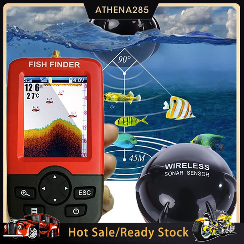 Lake Sea Fishing Smart Portable Fish Finder Depth Alarm Wireless Sonar  Sensor