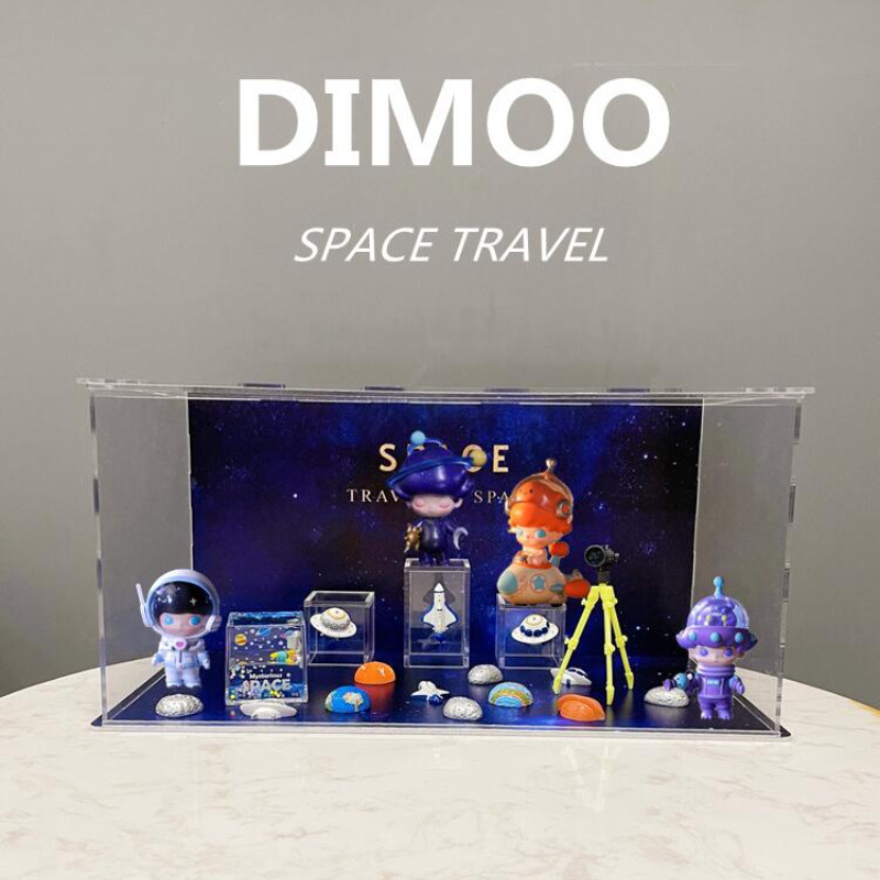 POPMART Pop mart DIMOOSpace Travel Series Blind Box Theme Scene Acrylic ...