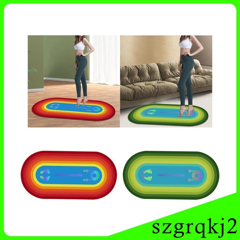 [Szgrqkj2] Jump Rope Mat Skipping Exercise Mat for Pilates Home Gym ...