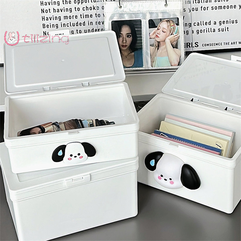 [UtilizingS] Cute Plastic Desktop Storage Box With Lid Rectangular ...