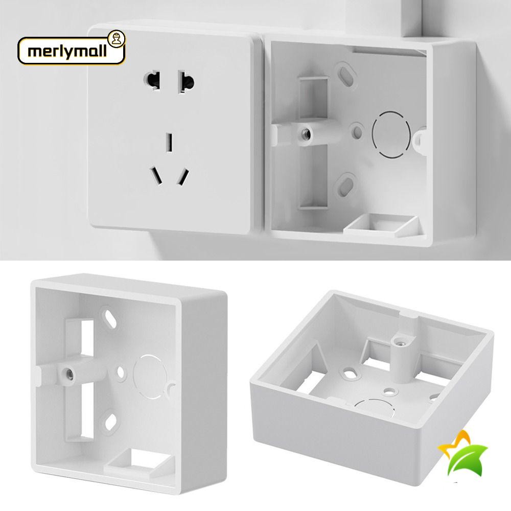 MERLYMALL External Mounting Box On-Wall Mount Wiring Organize Switch ...