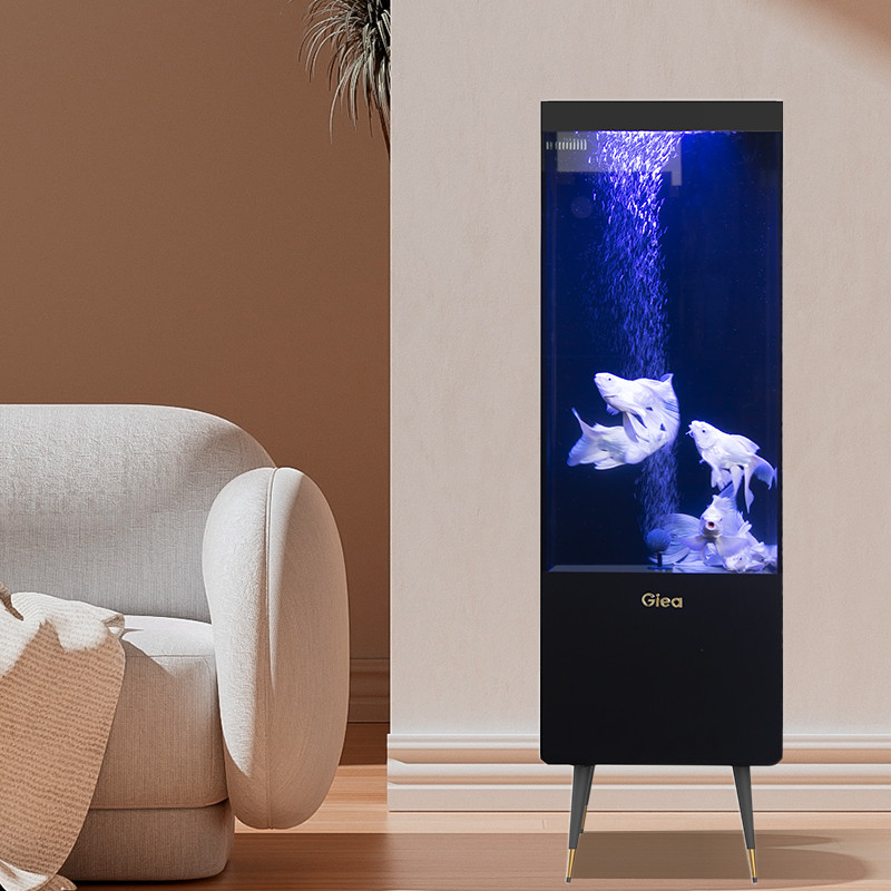Gaoyi Fish Tank Self-Contained Side Table Ultra Clear Glass Aquatic ...