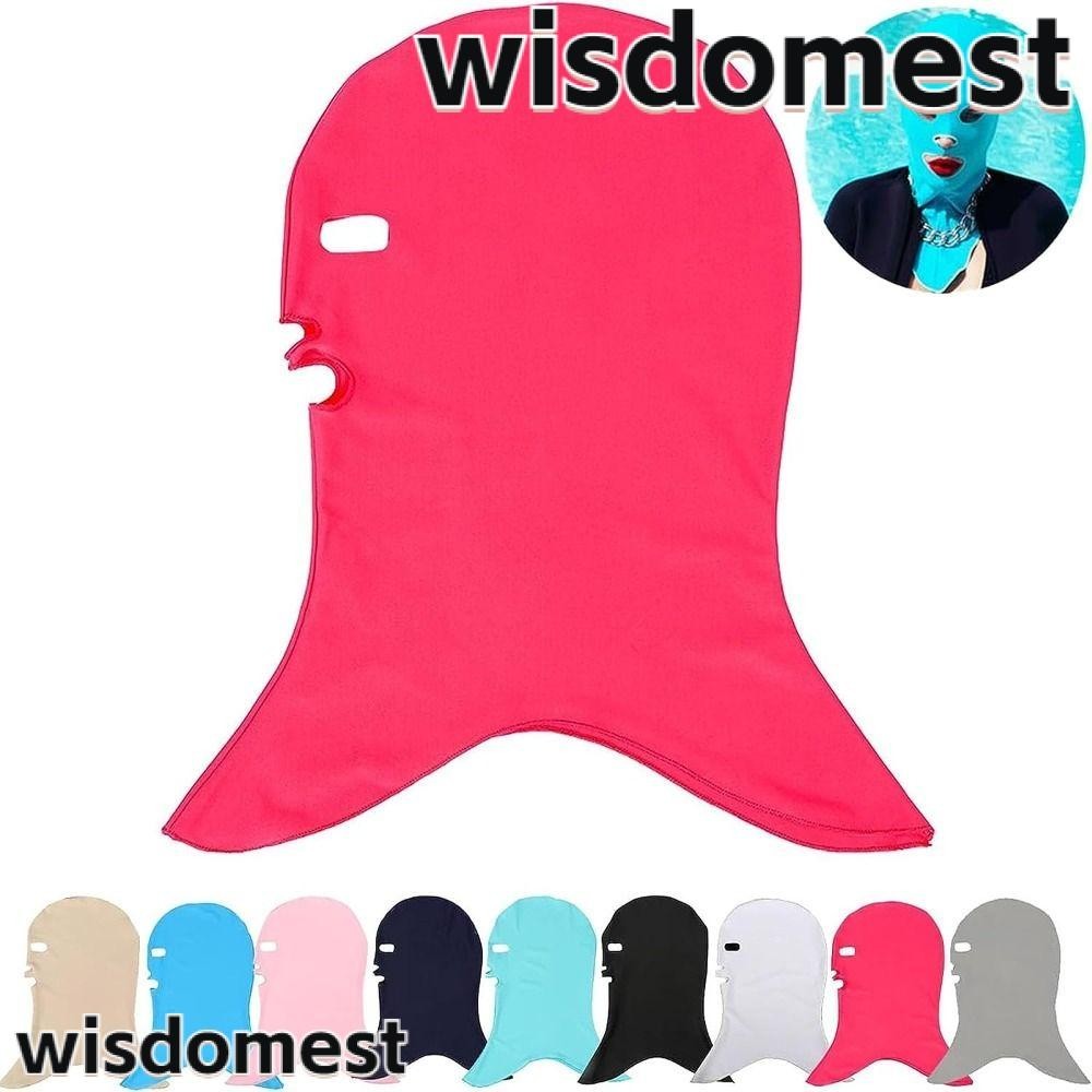 WISDOMEST Swim Cap, Windproof Sunscreen Facekini , Durable Anti