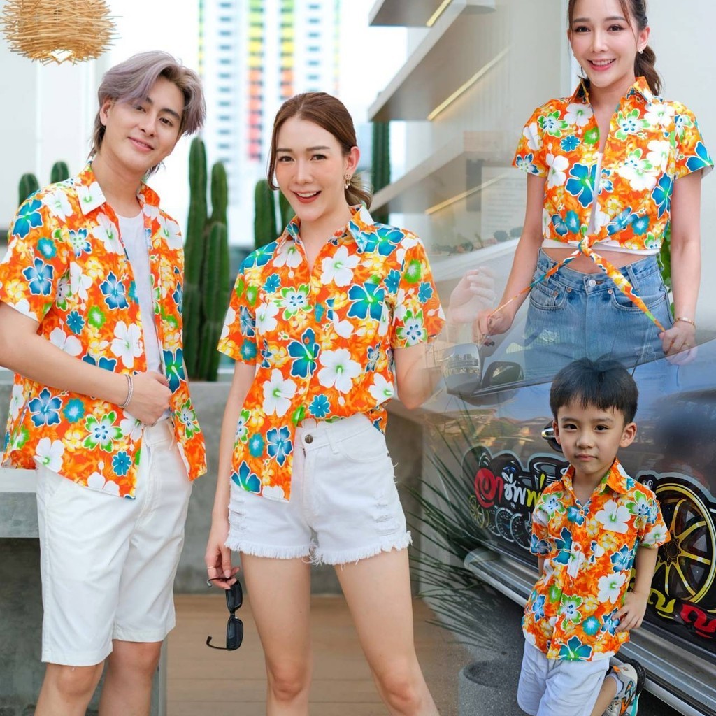 Flower shirt songkran hotsell