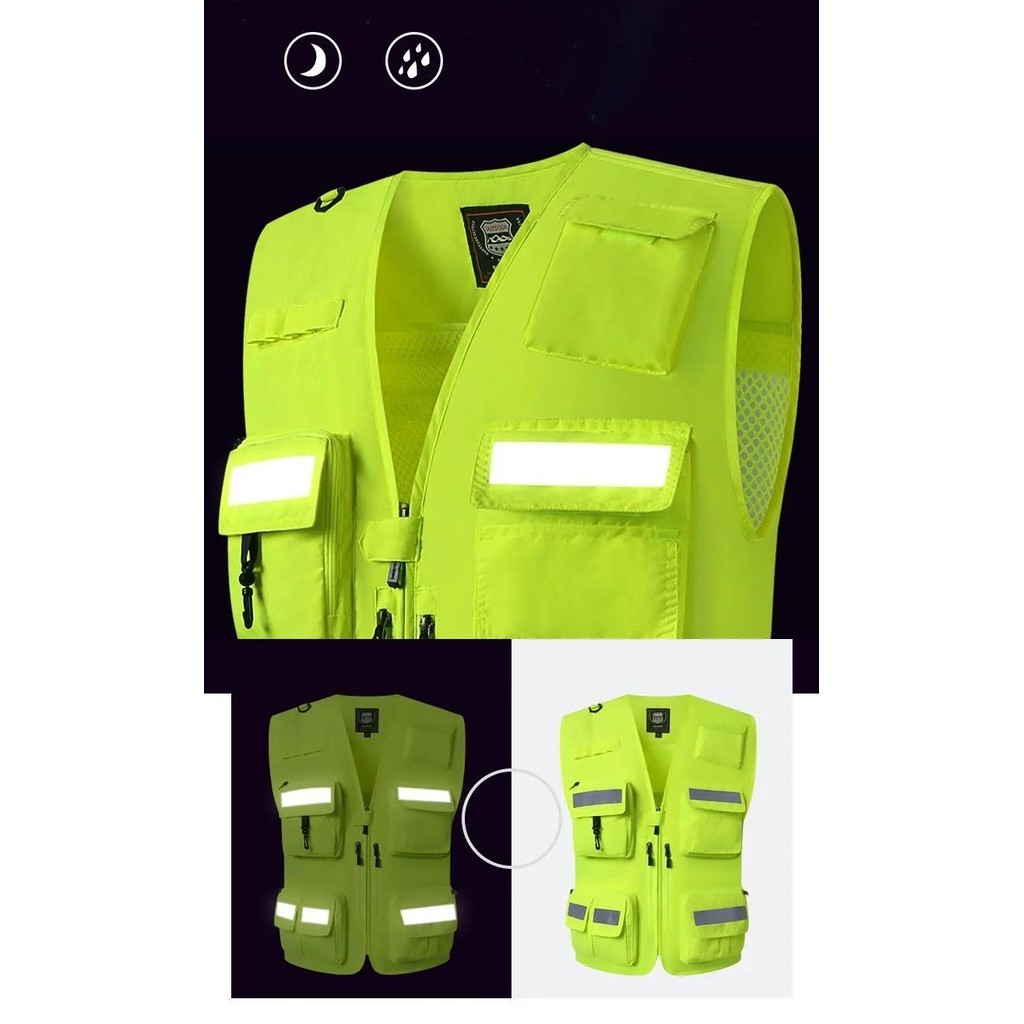 Reflective Safety Vest To Work High-Grade Safety Vest Rider Jacket ...