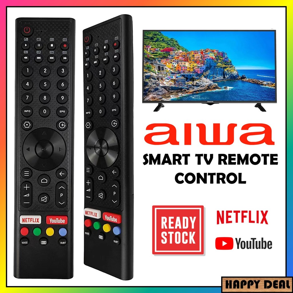 AIWA Android Smart TV Replacement Remote Control Netflix Youtube (ZF ...