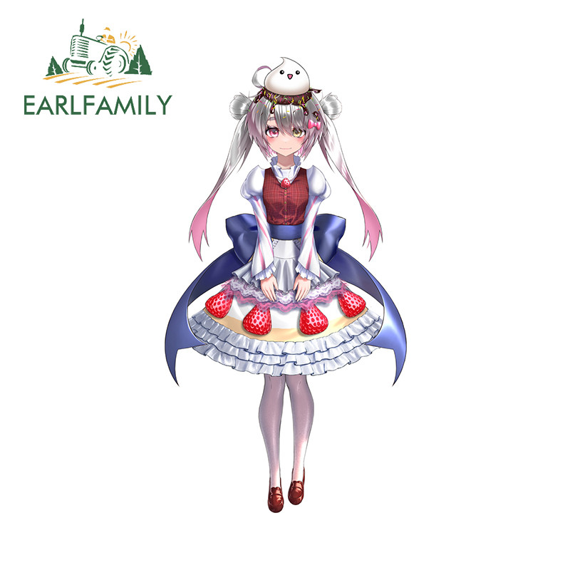EARLFAMILY Lovely Girl Car Stickers Motorcycle Windows Skateboard ...