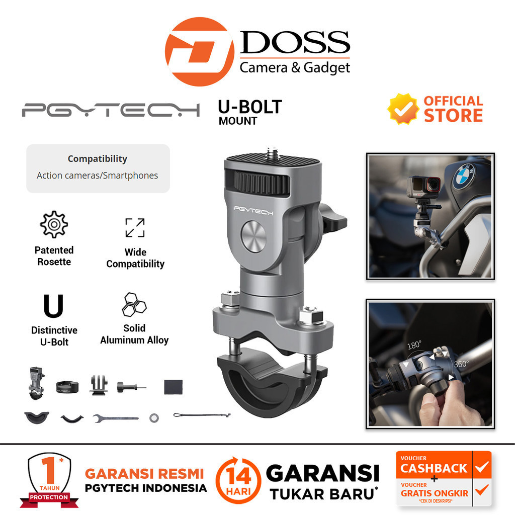 Pgytech U-Bolt Mount for Action Cam & Smartphone | Shopee Singapore
