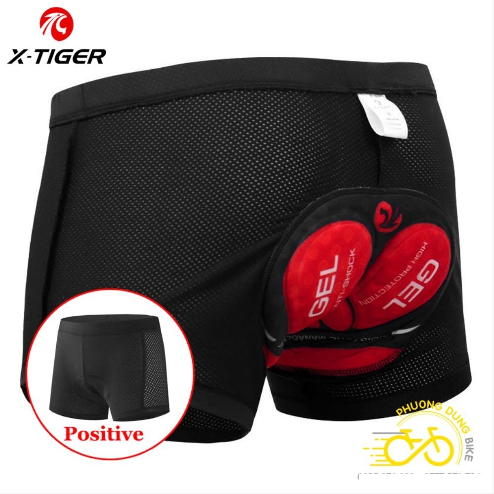 X-TIGER Women's Padded Bike Shorts - 5D Gel Padding With Zipper Pockets