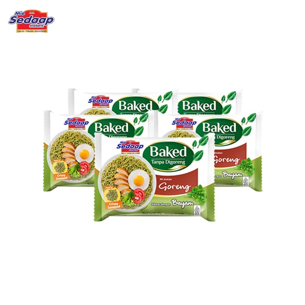 Sedaap Baked Mie Instan Goreng Bag 87 gr x5 - Gambar 3