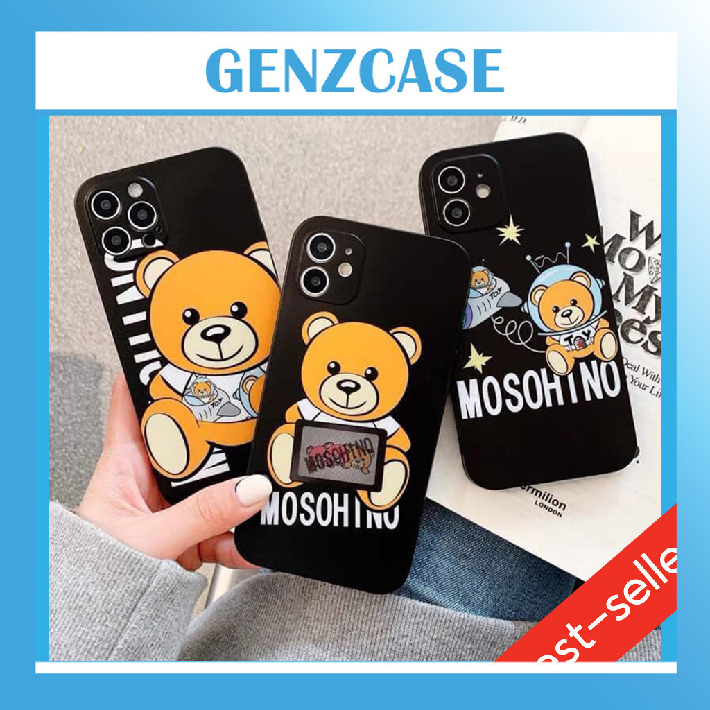 MOSCHINO Lucky Mossino Bear Shaped iphone Phone Case With Square