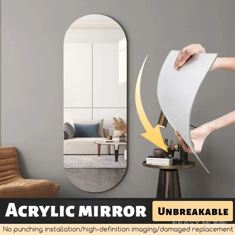 Acrylic Mirror Soft Mirror Stickable Soft Mirror Mirror Wallpaper Wall