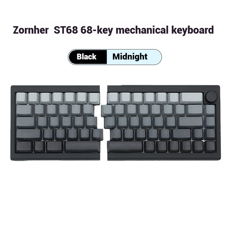 Zornher ST68 split split mechanical keyboard Wired wireless