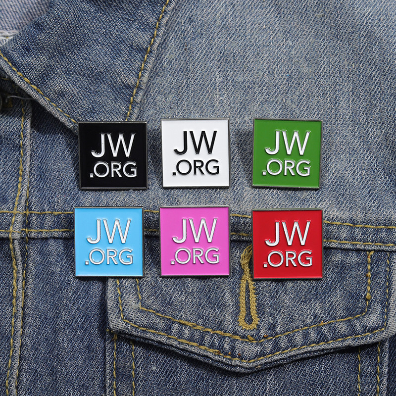 Cartoon JW.ORG Jehovah's Witness Enamel Brooch Fashion Clothing ...