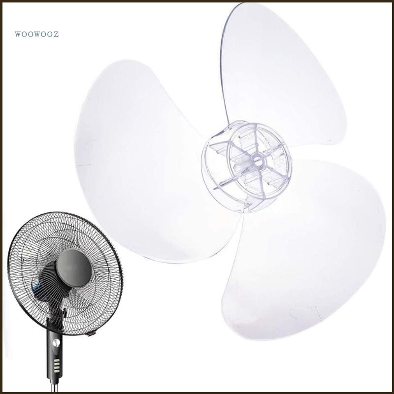 lucky* 3 Leaves Clear Plastic Fan Blade Replacement for 12 Inch