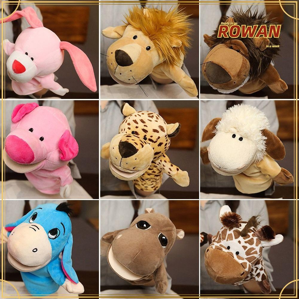 ROWANS Hand Puppets, Soft Plush Hand Finger Puppet, Creative Movable ...