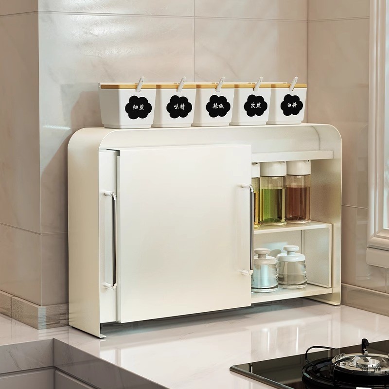Multi Functional Kitchen Seasoning Storage Rack with Countertop ...