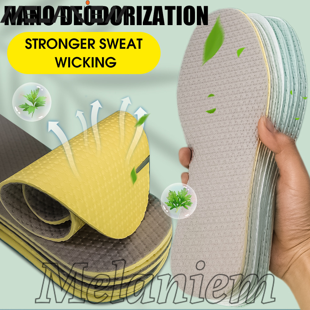 Ultra-Thin Latex Insoles - For Women Men - Cuttable, Non-Slip - Sweat ...