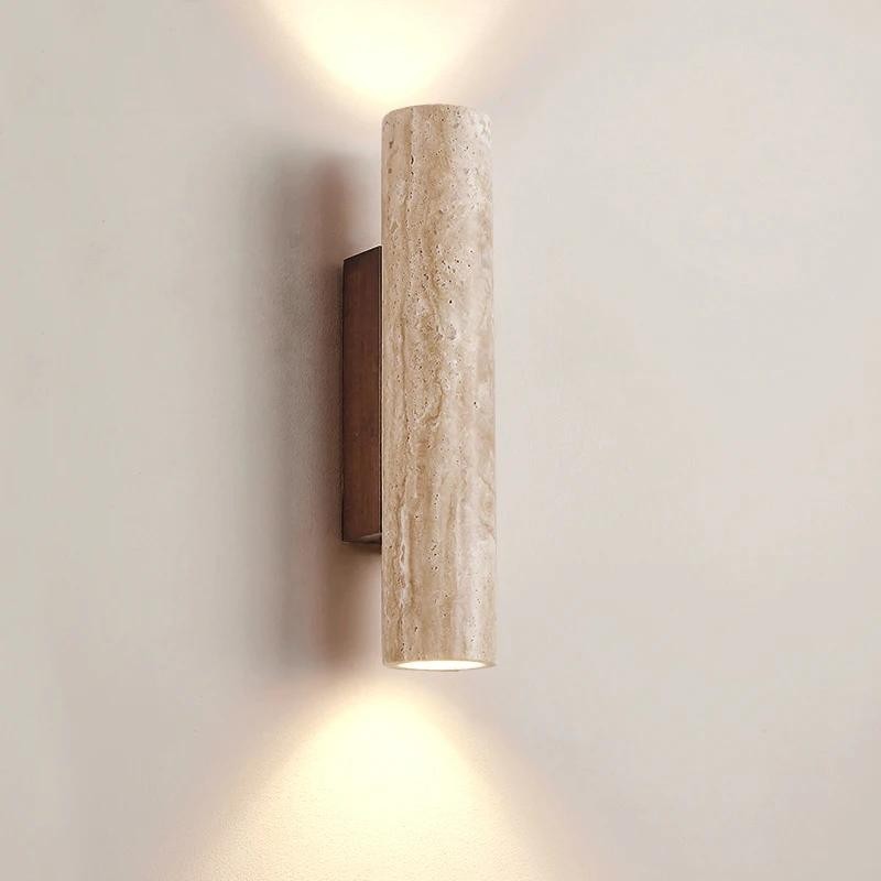 Wooden Wall Light Indoor, E27 Vintage Wall Lamp Up Down Wall - View #9