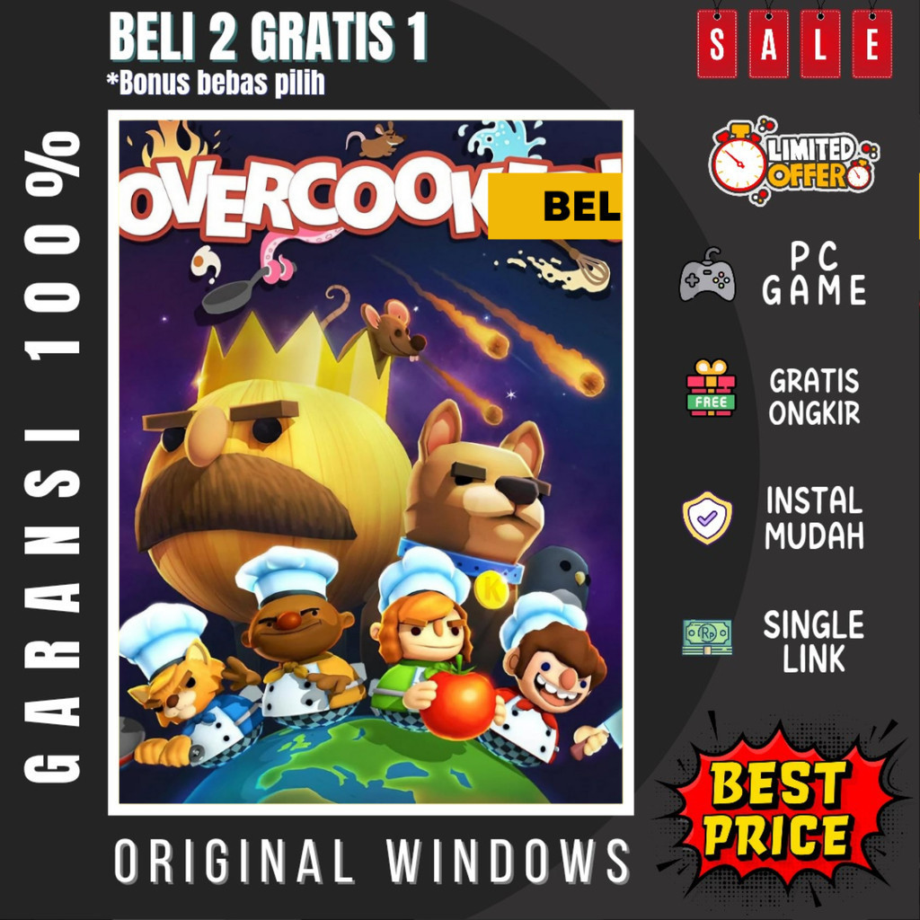 Overcooked GOURMET EDITION - PC GAMES - LAPTOP GAMES - PC GAMES - BUY 2 ...