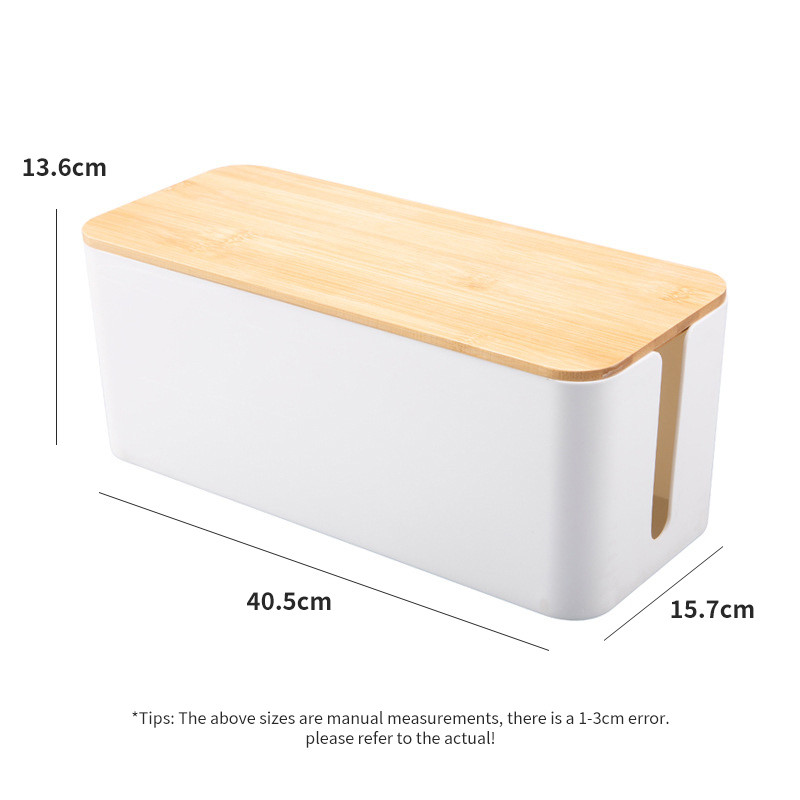 Plastic Wire Storage Box Power Strip Management Box Outlet Wire Data ...