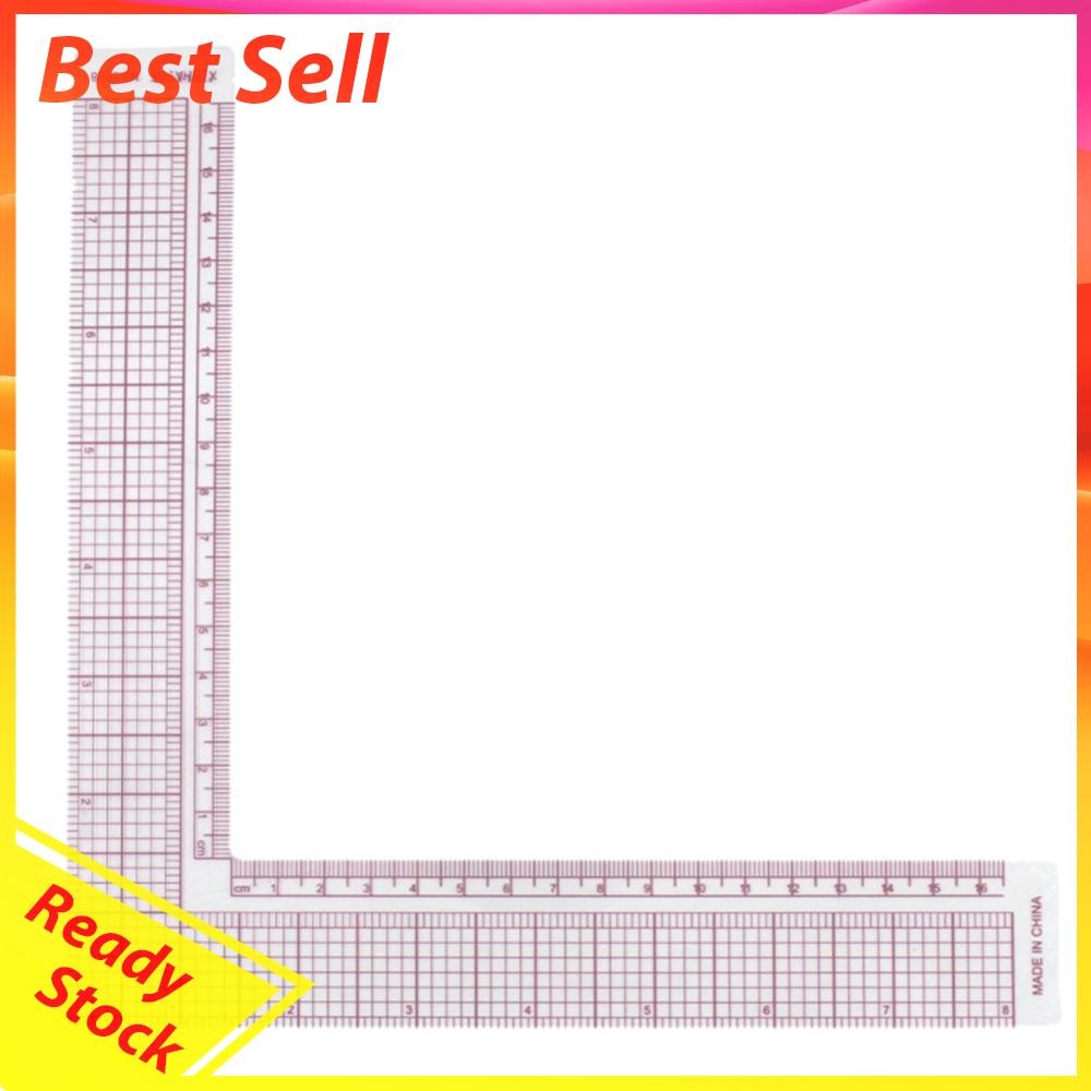 L Shape Garment Cutting Acrylic Quilting Ruler Tailor Patchwork Scale ...