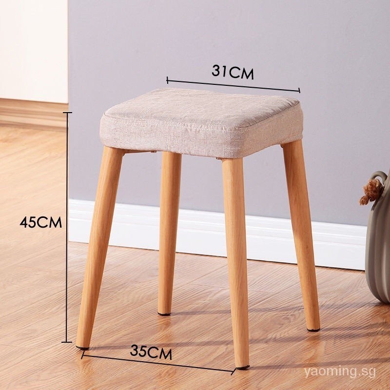 Solid wood bench home bench low stool simple table stool can stack ...