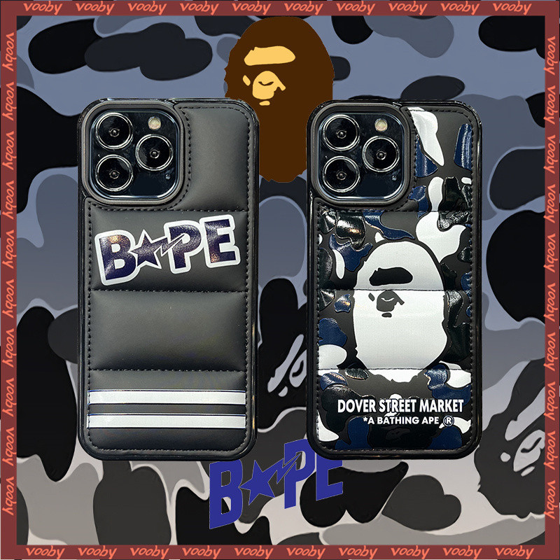 Down Jacket Bape Iphone 11 Pro Case Bape BAPE APE Sign Label Down