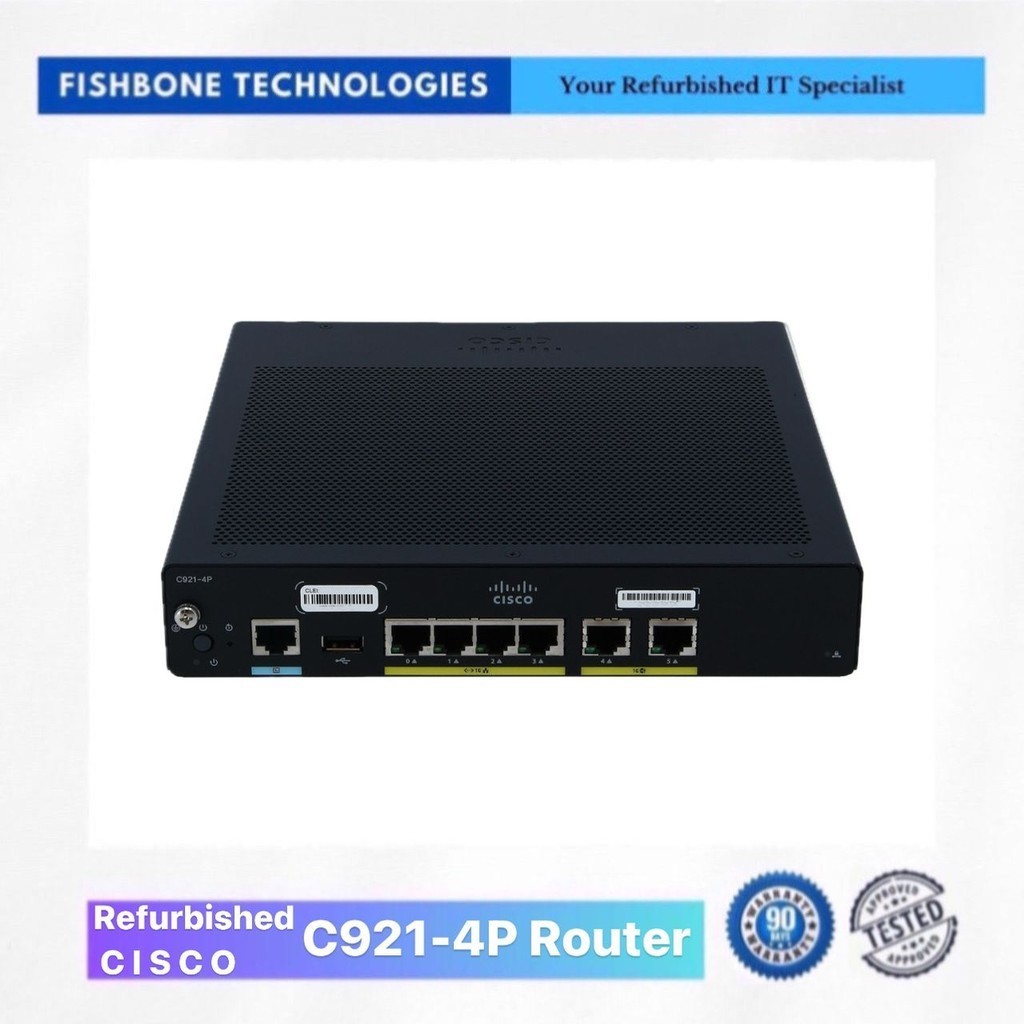 Refurbished Cisco C921-4P Router | Shopee Singapore