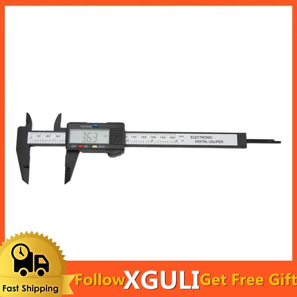 Xguli Carbon Fiber Composites Digital Caliper Electronic Micrometer Inch/mm Shopee Singapore