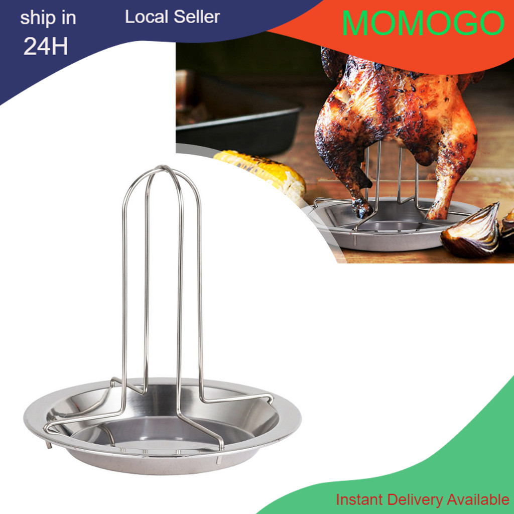 Vertical Roasting Rack Stainless Steel Non Stick Duck Chicken BBQ Stand ...