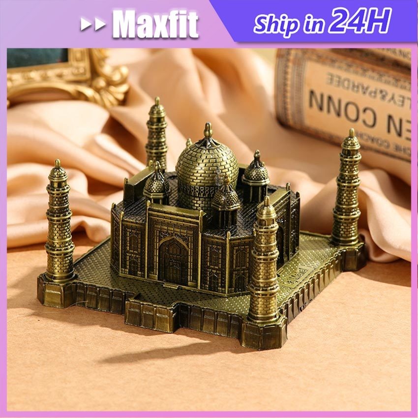 Miniature Taj Mahal India Iron Architectural Model Display Taj Mahal ...