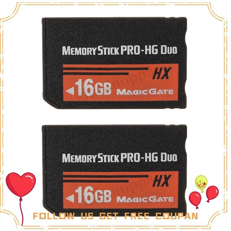 2X 16GB Memory Stick MS Pro Duo HX Flash Card for Sony PSP Cybershot