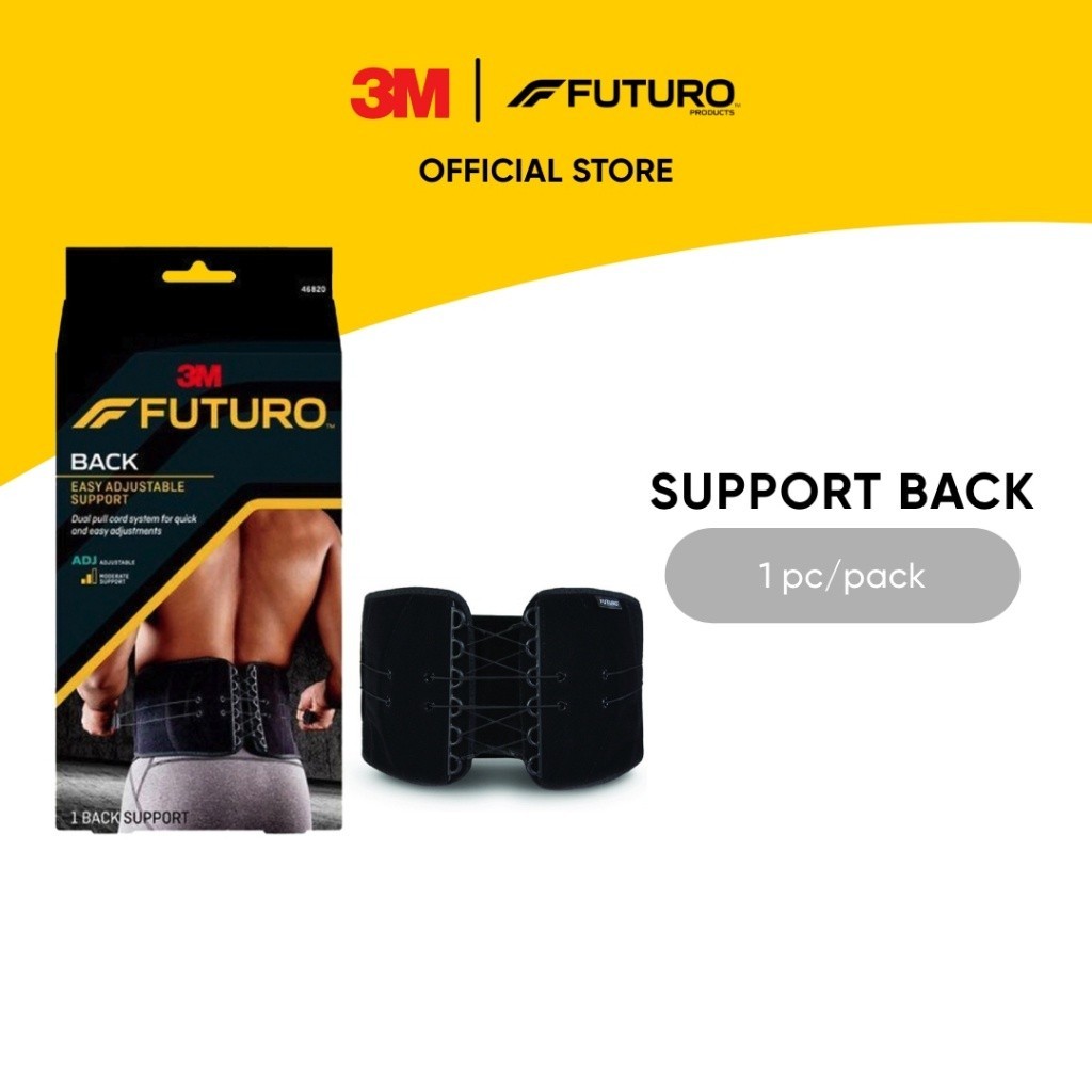 3M Futuro Easy Adjustable Back Support 46820ENR Moderate Support 1 pc pack One Size For sore injured back Shopee Singapore