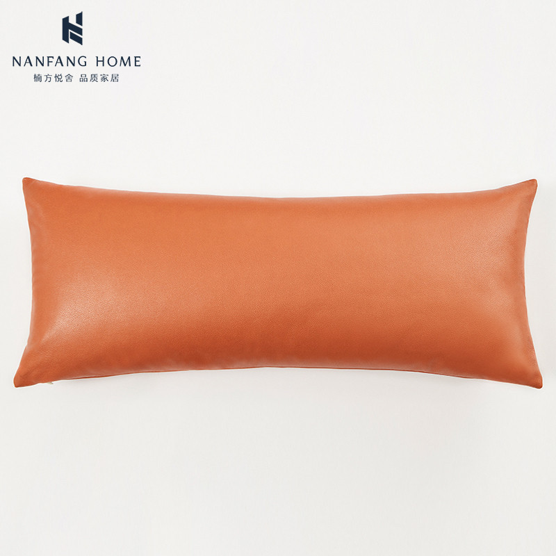 Contact seller ux Leather Pillow Leather Sofa Waist Pillow Lumbar Support Pillow Pillow Rectangular Bed Cushion for Lean Shopee Singapore