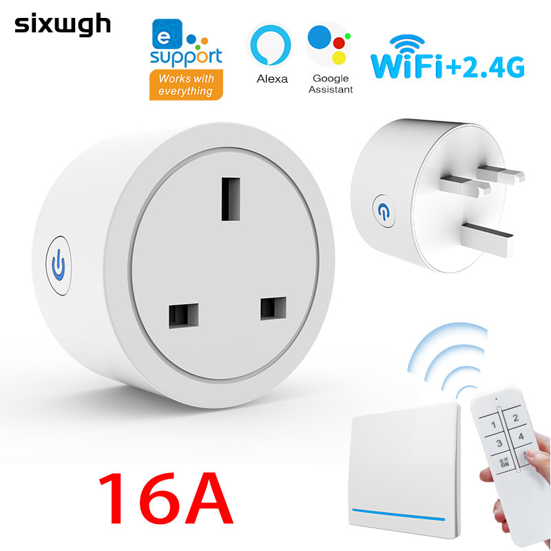 16A Wifi Smart Socket Wifi Socket switch support eWeLink App support ...
