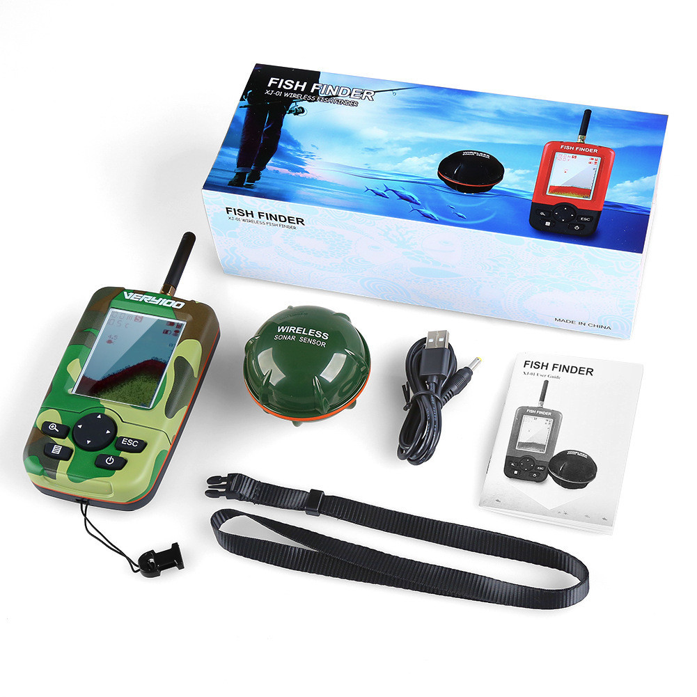 LCD Display Depth Locator Sonar Sensor Fishfinder Ice Fishing Tackle  Accessories